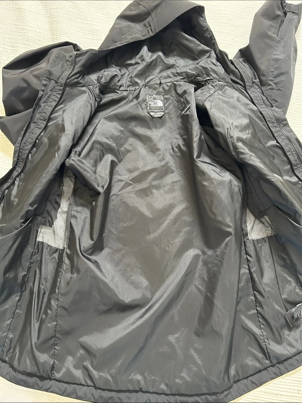 The North Face Black Men's Hooded Rain Jacket